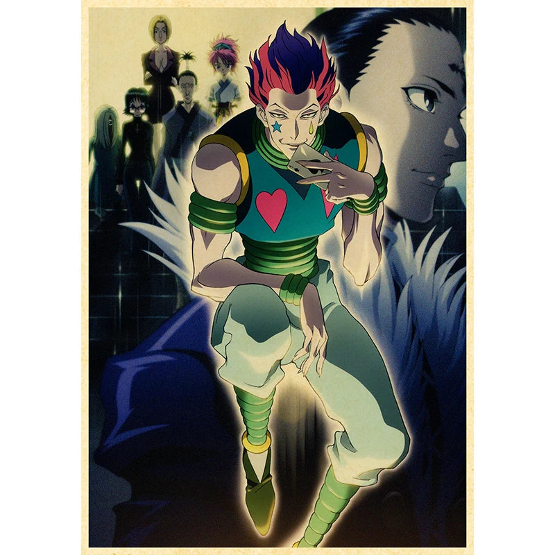 Hunter X Hunte Anime Poster Decor For Home Posters Room Wall Pictur Kraft Paper Retro And Prints Art Bar Cafe Stickers