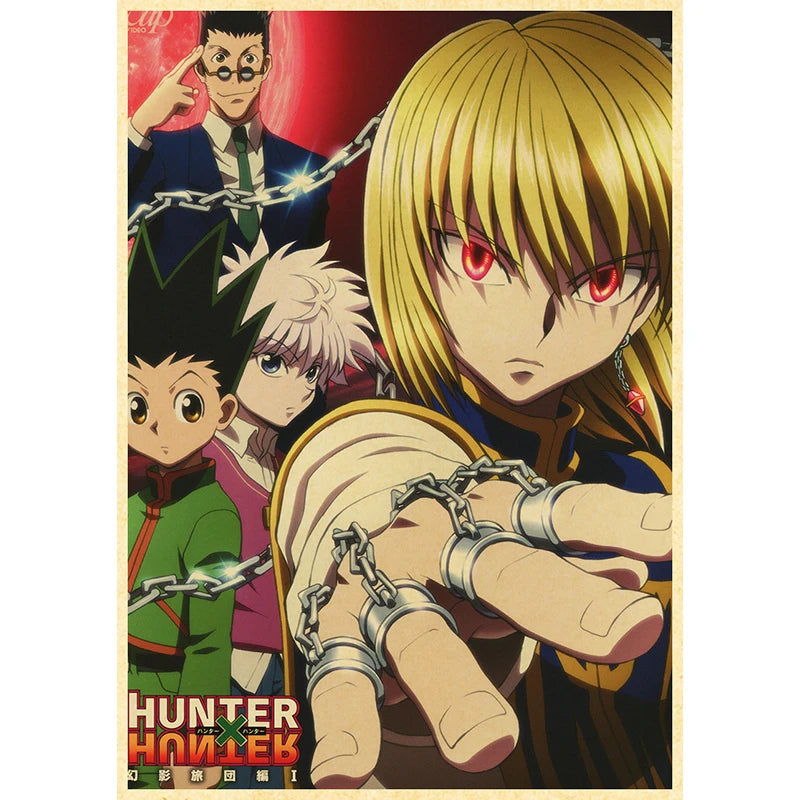 Hunter X Hunte Anime Poster Decor For Home Posters Room Wall Pictur Kraft Paper Retro And Prints Art Bar Cafe Stickers