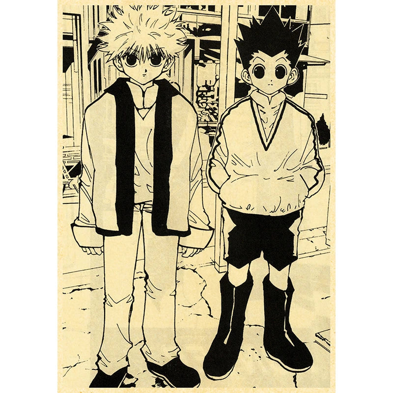 Hunter X Hunte Anime Poster Decor For Home Posters Room Wall Pictur Kraft Paper Retro And Prints Art Bar Cafe Stickers