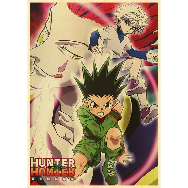 Hunter X Hunte Anime Poster Decor For Home Posters Room Wall Pictur Kraft Paper Retro And Prints Art Bar Cafe Stickers