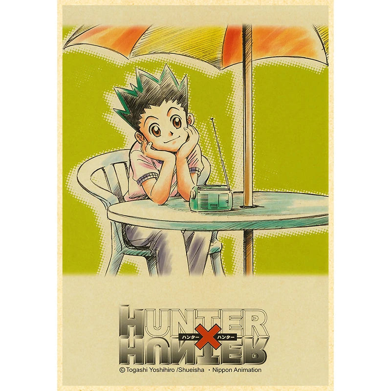 Hunter X Hunte Anime Poster Decor For Home Posters Room Wall Pictur Kraft Paper Retro And Prints Art Bar Cafe Stickers