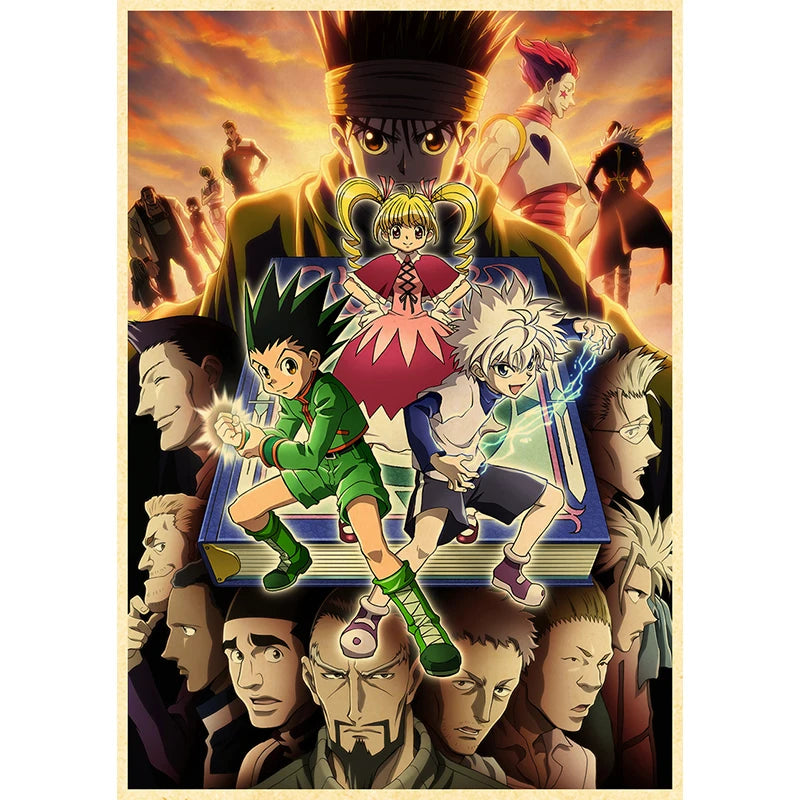 Hunter X Hunte Anime Poster Decor For Home Posters Room Wall Pictur Kraft Paper Retro And Prints Art Bar Cafe Stickers