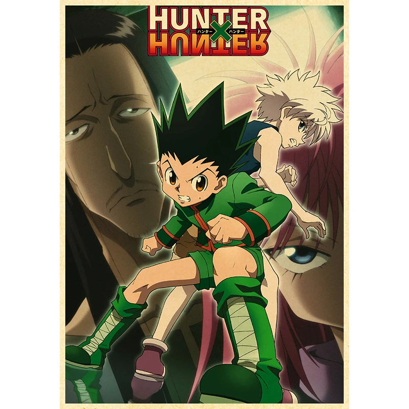 Hunter X Hunte Anime Poster Decor For Home Posters Room Wall Pictur Kraft Paper Retro And Prints Art Bar Cafe Stickers