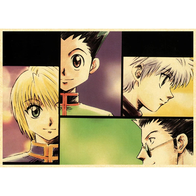 Hunter X Hunte Anime Poster Decor For Home Posters Room Wall Pictur Kraft Paper Retro And Prints Art Bar Cafe Stickers