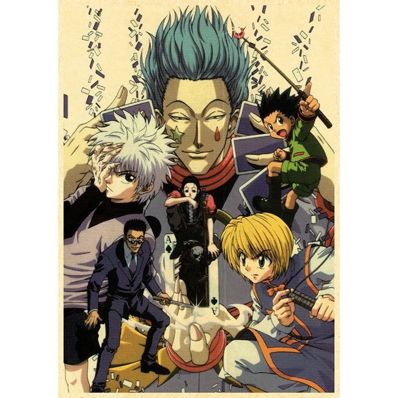 Hunter X Hunte Anime Poster Decor For Home Posters Room Wall Pictur Kraft Paper Retro And Prints Art Bar Cafe Stickers