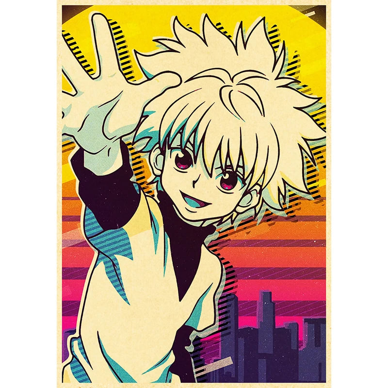 Hunter X Hunte Anime Poster Decor For Home Posters Room Wall Pictur Kraft Paper Retro And Prints Art Bar Cafe Stickers