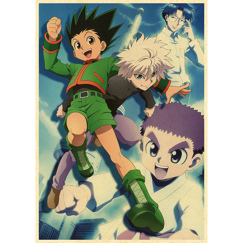 Hunter X Hunte Anime Poster Decor For Home Posters Room Wall Pictur Kraft Paper Retro And Prints Art Bar Cafe Stickers