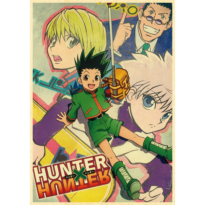 Hunter X Hunte Anime Poster Decor For Home Posters Room Wall Pictur Kraft Paper Retro And Prints Art Bar Cafe Stickers