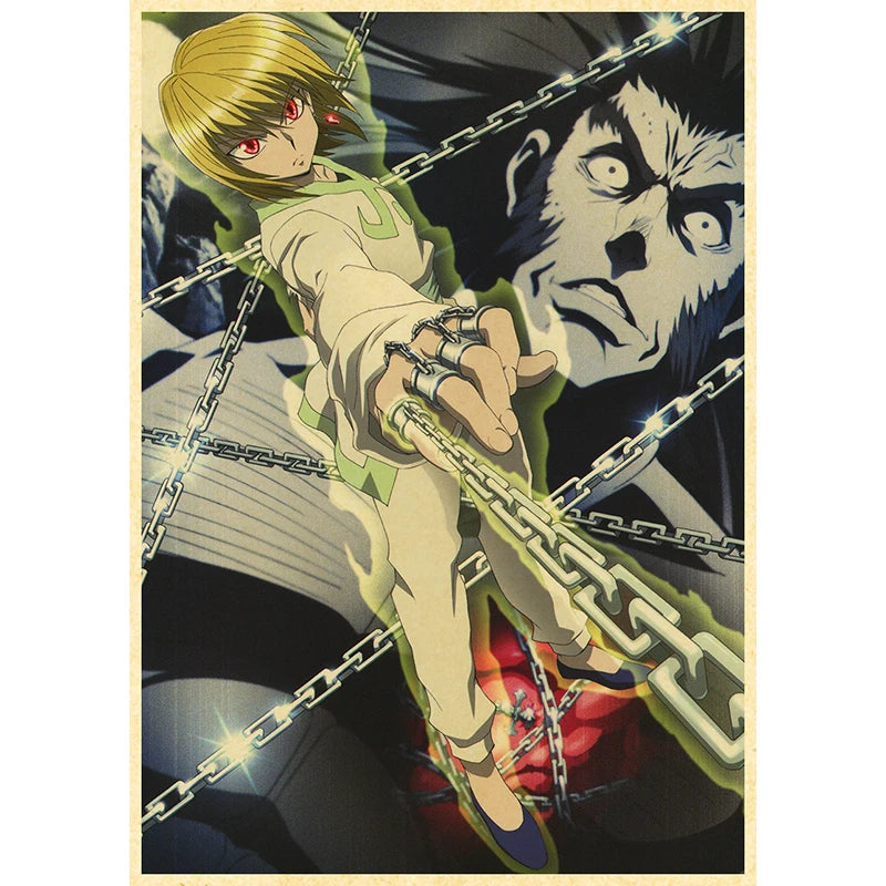 Hunter X Hunte Anime Poster Decor For Home Posters Room Wall Pictur Kraft Paper Retro And Prints Art Bar Cafe Stickers