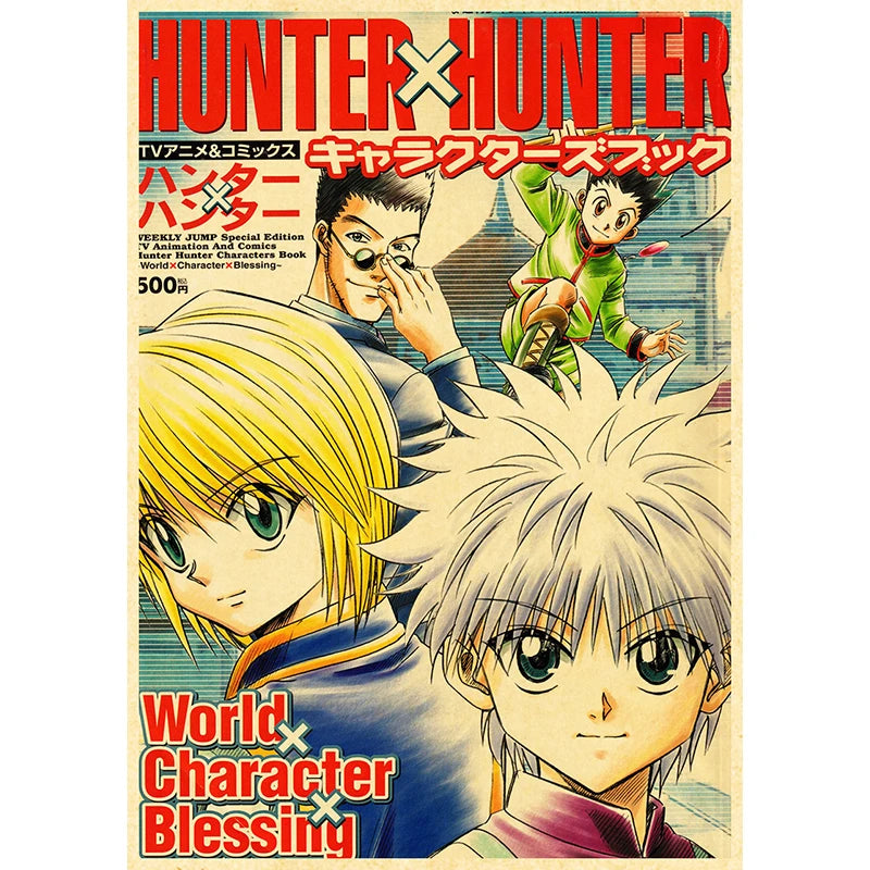 Hunter X Hunte Anime Poster Decor For Home Posters Room Wall Pictur Kraft Paper Retro And Prints Art Bar Cafe Stickers