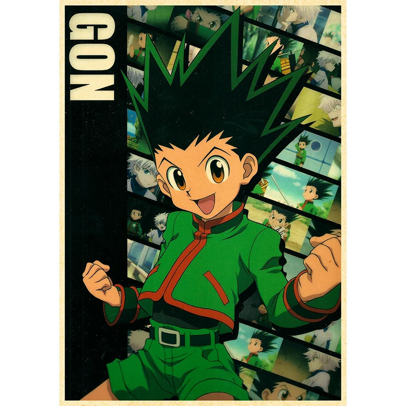 Hunter X Hunte Anime Poster Decor For Home Posters Room Wall Pictur Kraft Paper Retro And Prints Art Bar Cafe Stickers