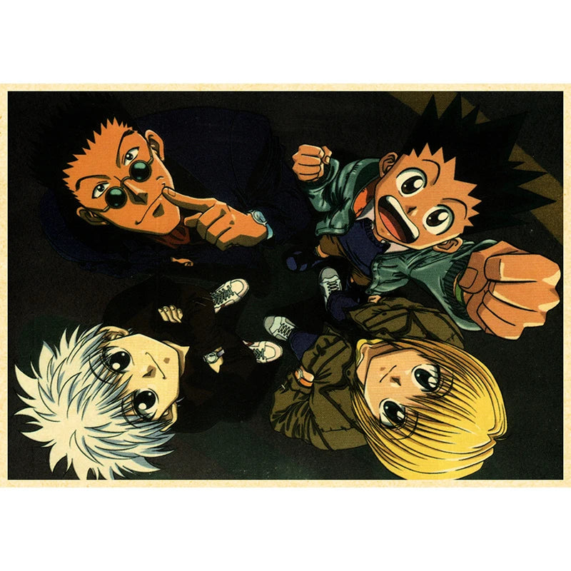Hunter X Hunte Anime Poster Decor For Home Posters Room Wall Pictur Kraft Paper Retro And Prints Art Bar Cafe Stickers