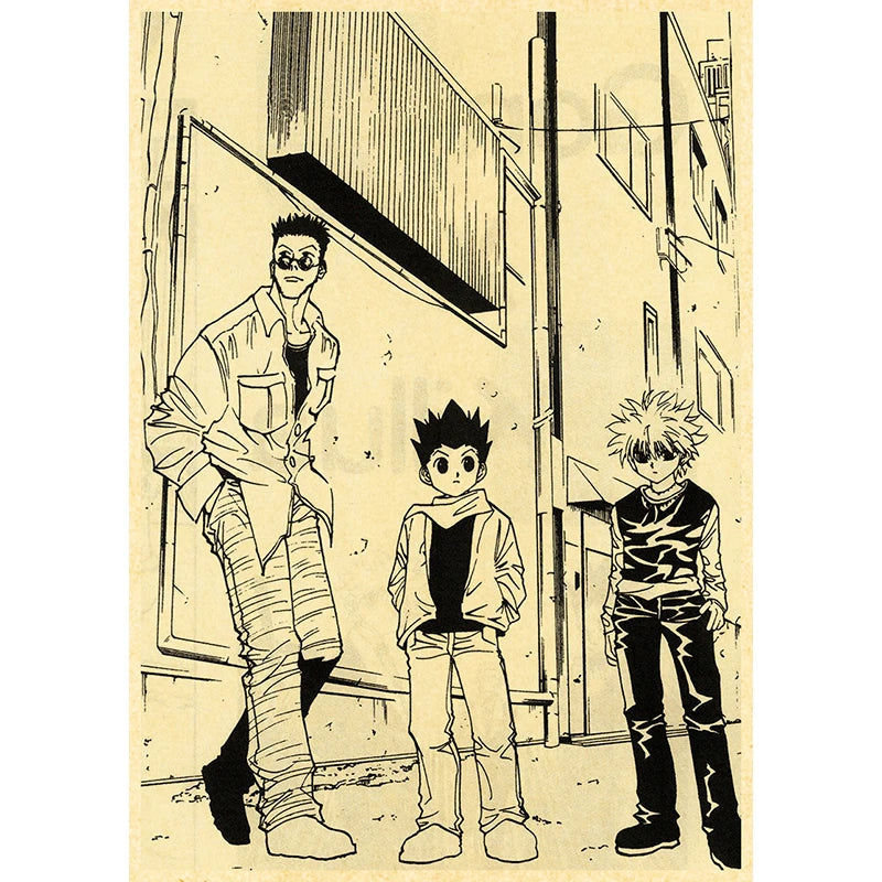 Hunter X Hunte Anime Poster Decor For Home Posters Room Wall Pictur Kraft Paper Retro And Prints Art Bar Cafe Stickers