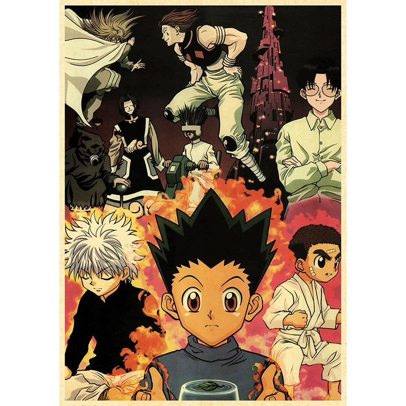 Hunter X Hunte Anime Poster Decor For Home Posters Room Wall Pictur Kraft Paper Retro And Prints Art Bar Cafe Stickers