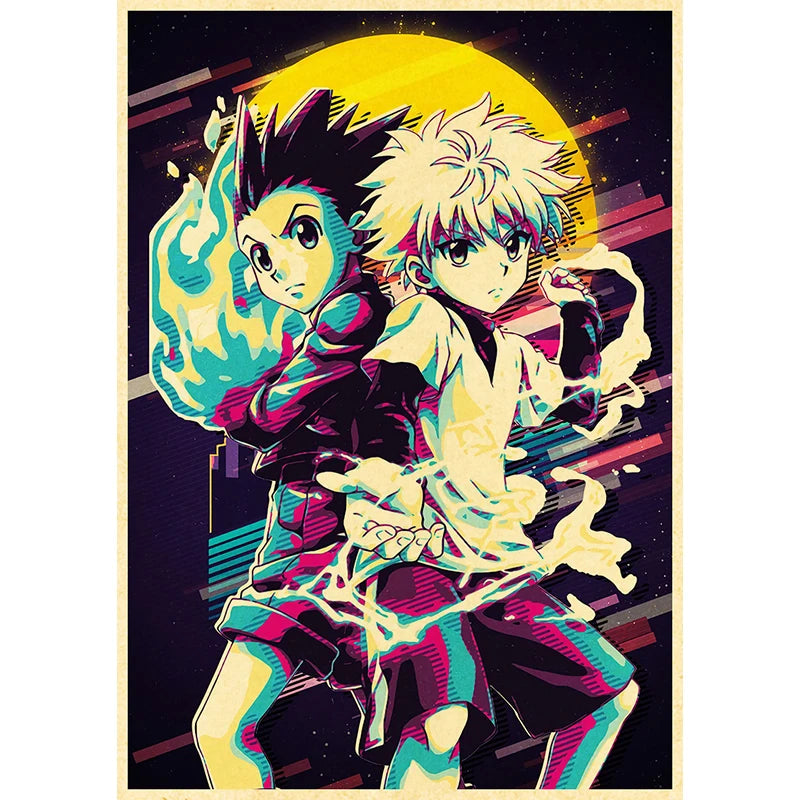 Hunter X Hunte Anime Poster Decor For Home Posters Room Wall Pictur Kraft Paper Retro And Prints Art Bar Cafe Stickers