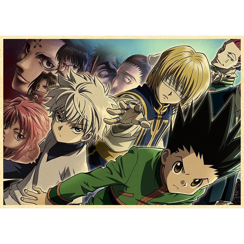 Hunter X Hunte Anime Poster Decor For Home Posters Room Wall Pictur Kraft Paper Retro And Prints Art Bar Cafe Stickers
