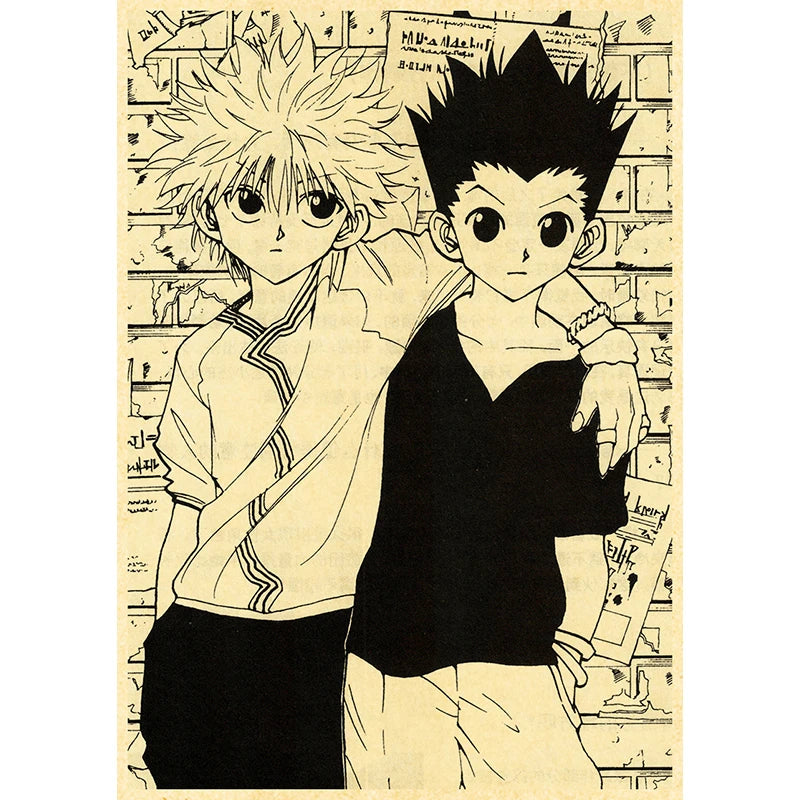 Hunter X Hunte Anime Poster Decor For Home Posters Room Wall Pictur Kraft Paper Retro And Prints Art Bar Cafe Stickers
