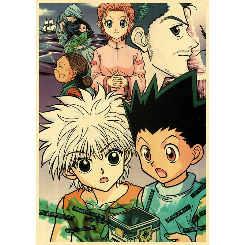 Hunter X Hunte Anime Poster Decor For Home Posters Room Wall Pictur Kraft Paper Retro And Prints Art Bar Cafe Stickers