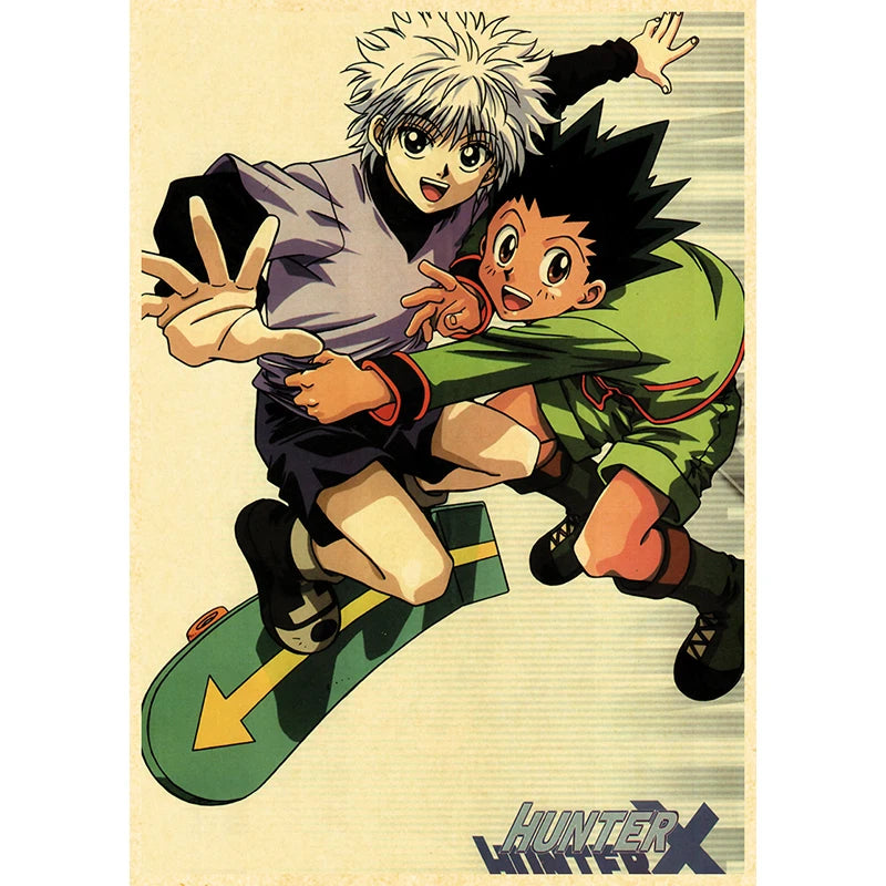 Hunter X Hunte Anime Poster Decor For Home Posters Room Wall Pictur Kraft Paper Retro And Prints Art Bar Cafe Stickers
