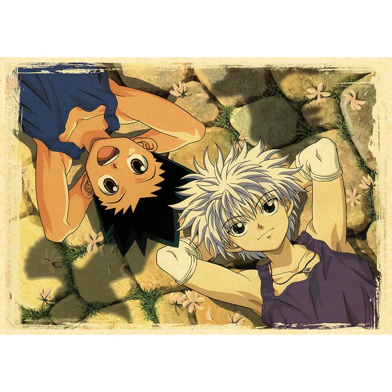 Hunter X Hunte Anime Poster Decor For Home Posters Room Wall Pictur Kraft Paper Retro And Prints Art Bar Cafe Stickers