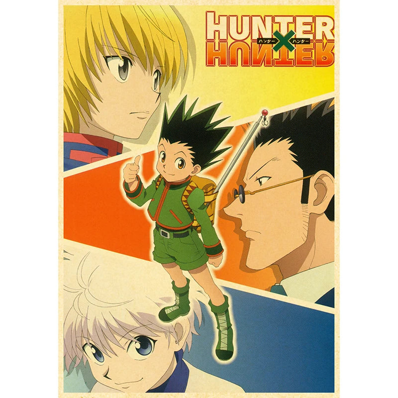 Hunter X Hunte Anime Poster Decor For Home Posters Room Wall Pictur Kraft Paper Retro And Prints Art Bar Cafe Stickers