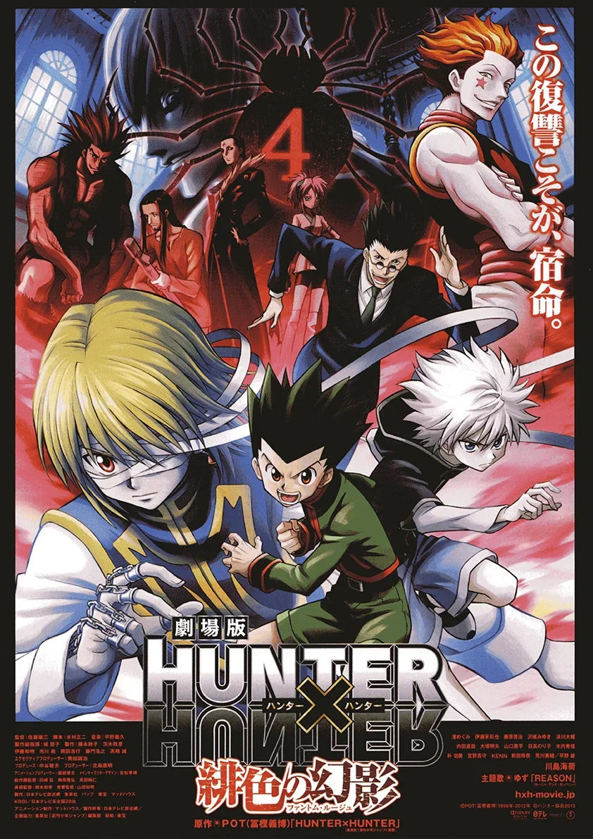 Hunter X Hunter Poster Classic Japanese Anime Aesthetic Canvas Painting Poster Wall Art Picture Room Decoration