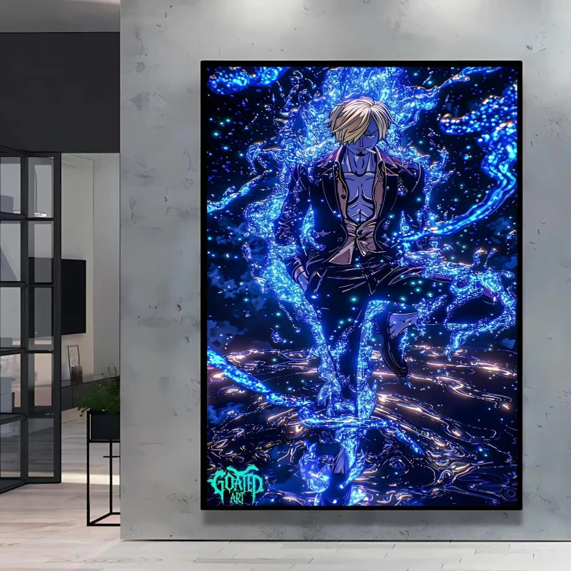 High Quality Canvas Printing One Piece Ace Character Poster Comics Pictures Bright and Long Lasting Colors Home Wall Art Decor