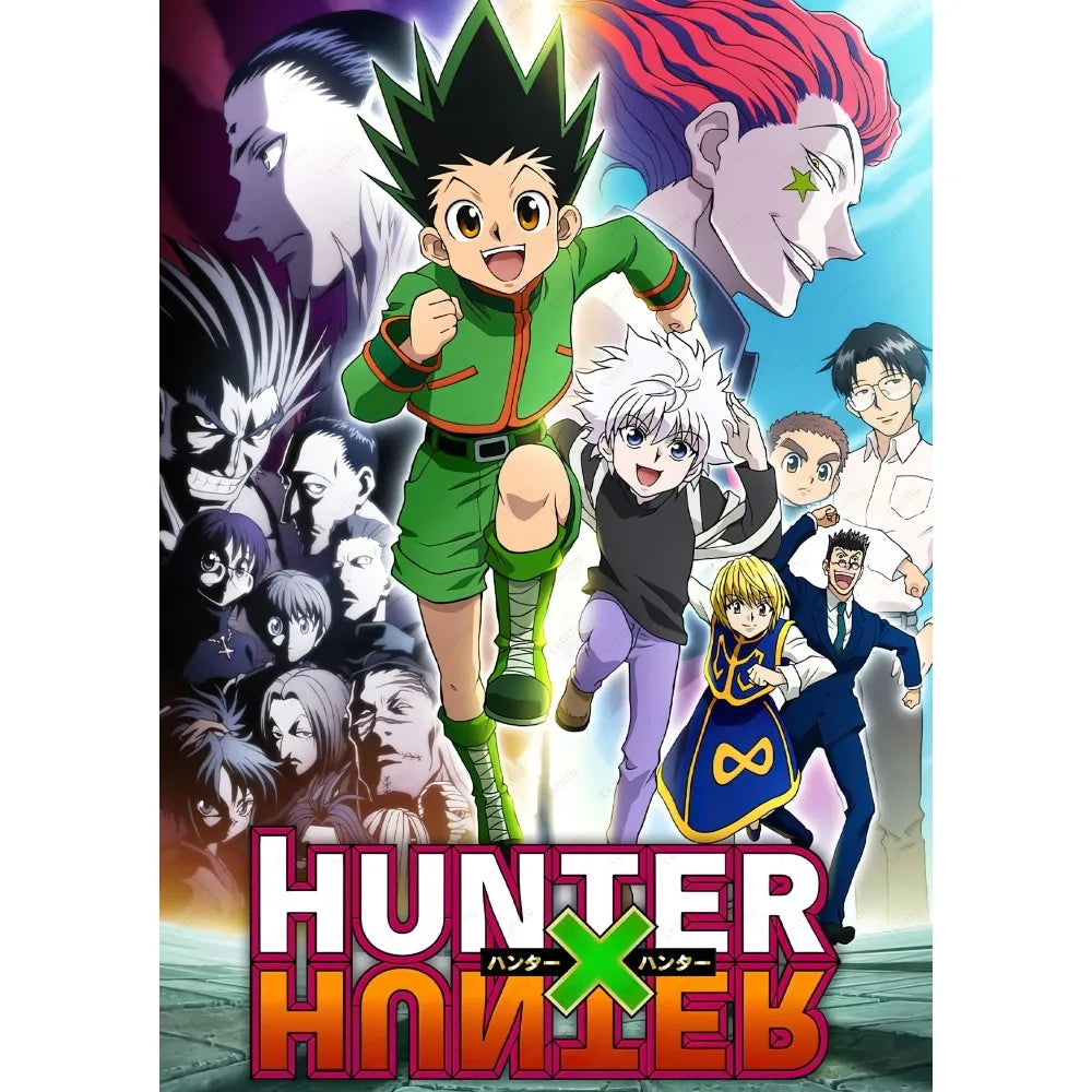 1pc Hunter X Hunter Manga Anime Poster Sticky Wall Art Printing Waterproof Home Living Bed Room Bar Aesthetic Decor