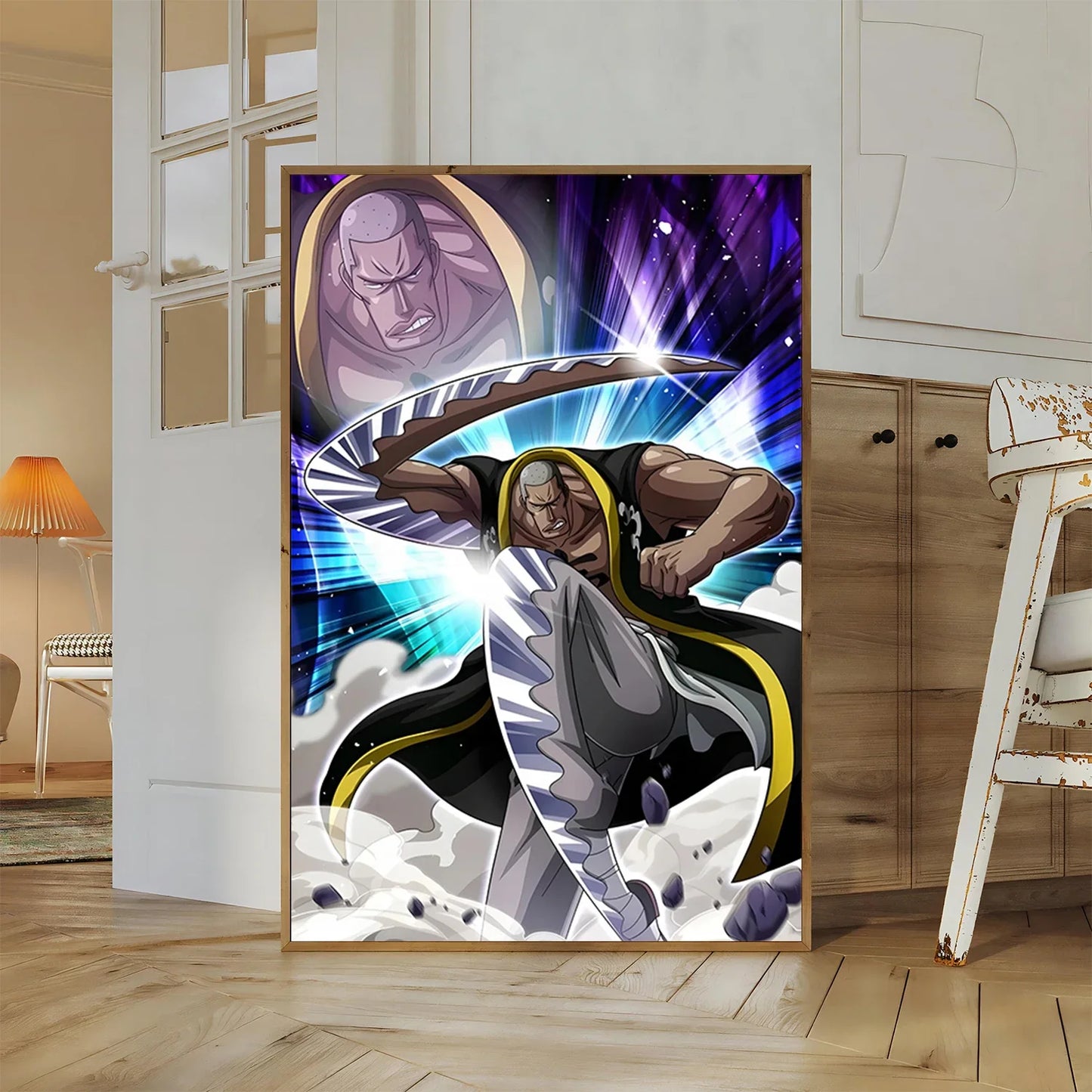 One Piece Buggy Anime Wallpaper Kuzan HD Home Decoration Painting Luffy Wall Art Self-adhesive Poster Sticker Mihawk Kid Gift