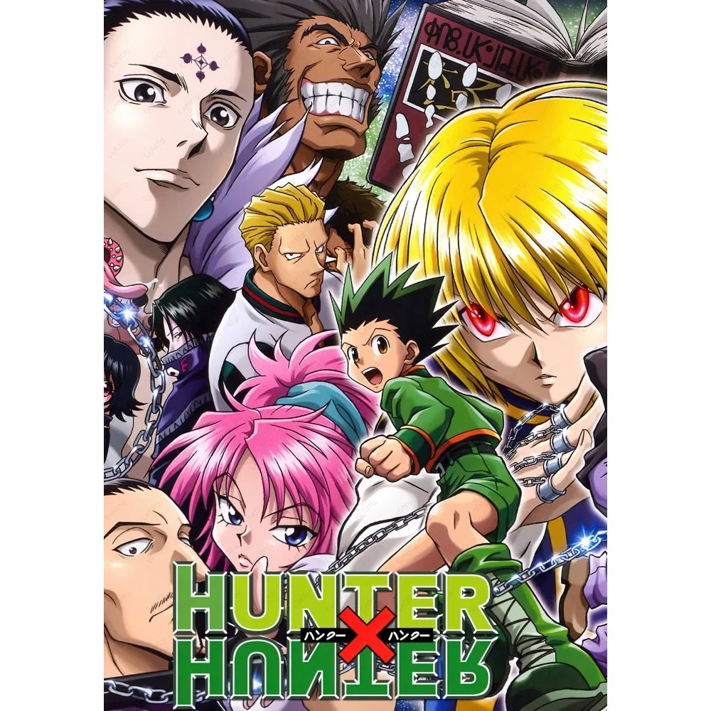 1pc Hunter X Hunter Manga Anime Poster Sticky Wall Art Printing Waterproof Home Living Bed Room Bar Aesthetic Decor
