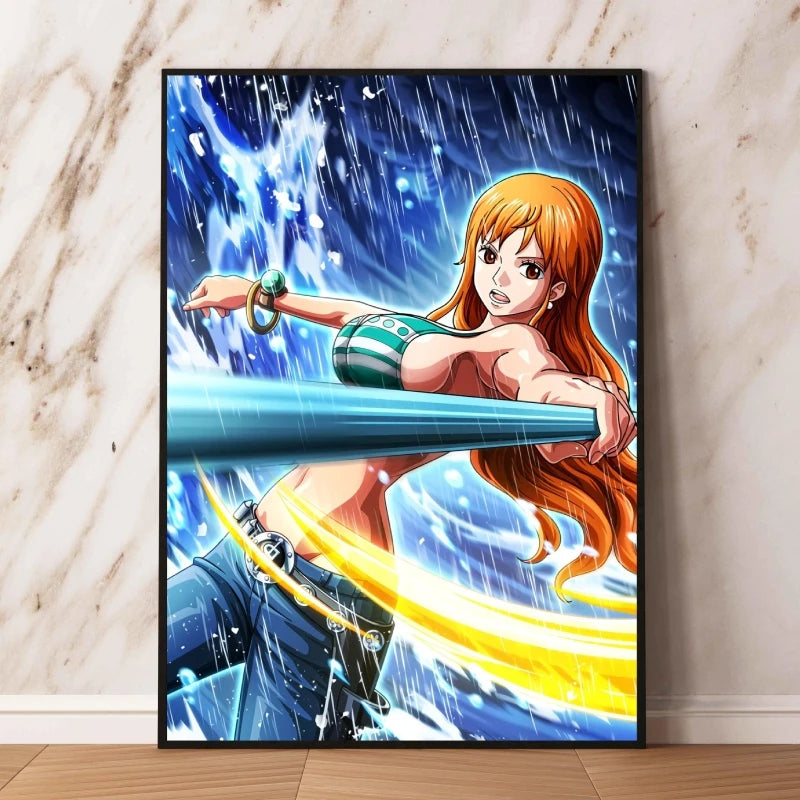 Canvas Art Walls Painting One Piece Zoro Classic Friends Gifts Hanging Aesthetic Poster Kid Action Figures Modern Living Room