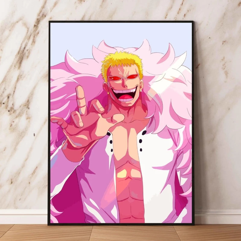 Canvas Art Walls Painting One Piece Zoro Classic Friends Gifts Hanging Aesthetic Poster Kid Action Figures Modern Living Room
