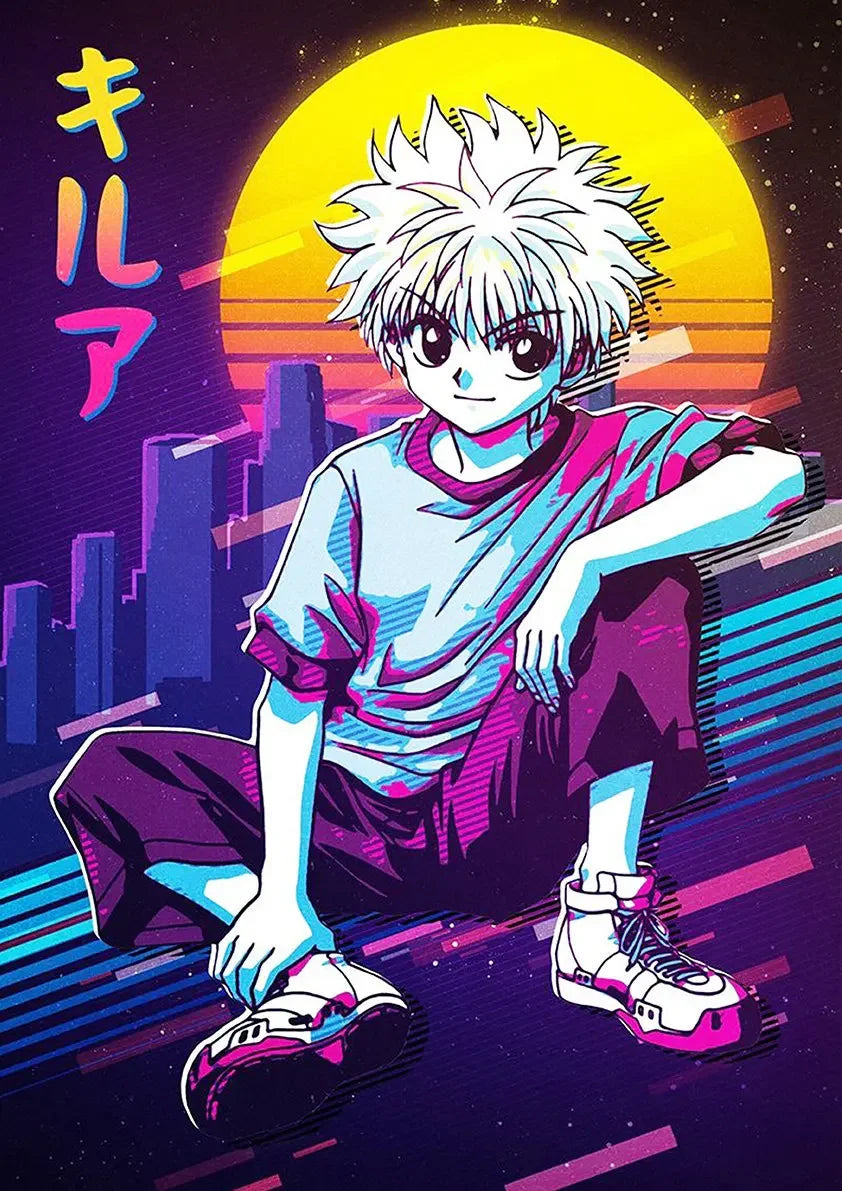 Hunter X Hunter Poster Classic Japanese Anime Aesthetic Canvas Painting Poster Wall Art Picture Room Decoration