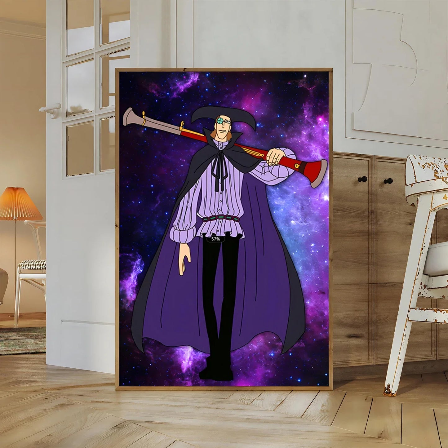 One Piece Buggy Anime Wallpaper Kuzan HD Home Decoration Painting Luffy Wall Art Self-adhesive Poster Sticker Mihawk Kid Gift