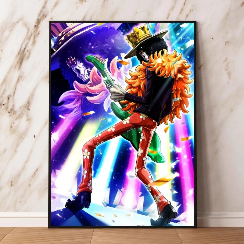 Canvas Art Walls Painting One Piece Zoro Classic Friends Gifts Hanging Aesthetic Poster Kid Action Figures Modern Living Room
