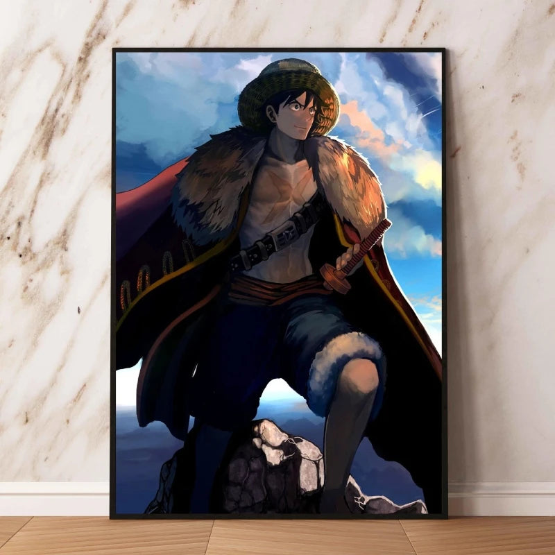 Canvas Art Walls Painting One Piece Zoro Classic Friends Gifts Hanging Aesthetic Poster Kid Action Figures Modern Living Room