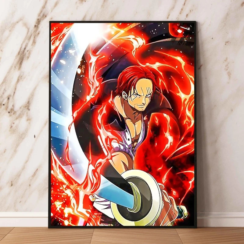 Canvas Art Walls Painting One Piece Zoro Classic Friends Gifts Hanging Aesthetic Poster Kid Action Figures Modern Living Room