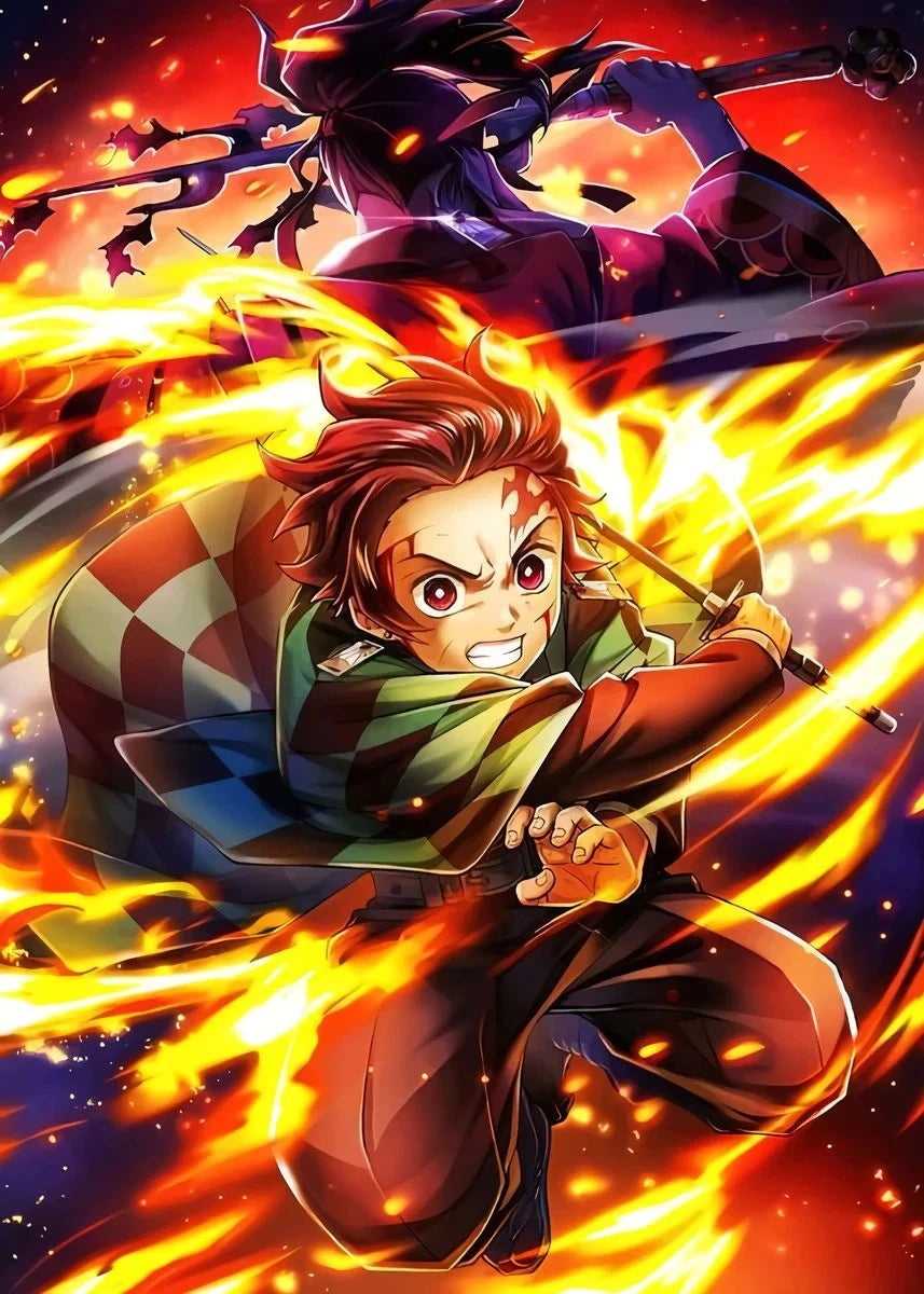 Anime Demon Slayer Classic Canvas Painting Anime Character Poster HD Wall Art Picture for Modern Home Children's Room Decoration