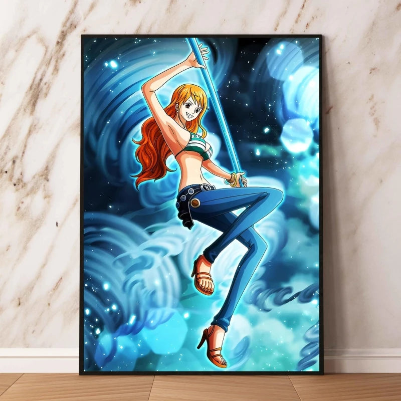 Canvas Art Walls Painting One Piece Zoro Classic Friends Gifts Hanging Aesthetic Poster Kid Action Figures Modern Living Room