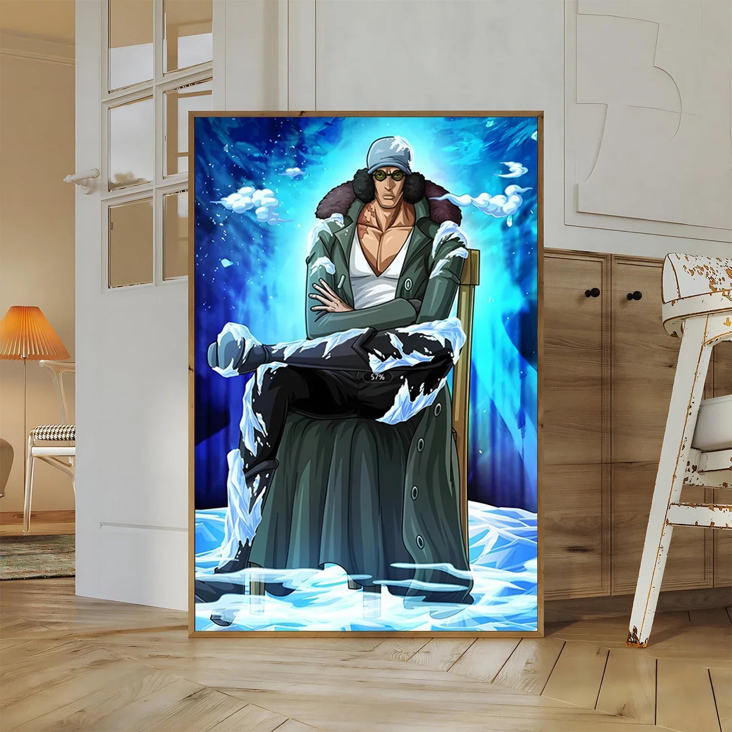 One Piece Buggy Anime Wallpaper Kuzan HD Home Decoration Painting Luffy Wall Art Self-adhesive Poster Sticker Mihawk Kid Gift