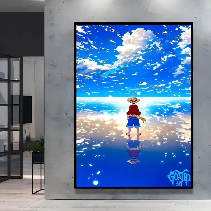 High Quality Canvas Printing One Piece Ace Character Poster Comics Pictures Bright and Long Lasting Colors Home Wall Art Decor