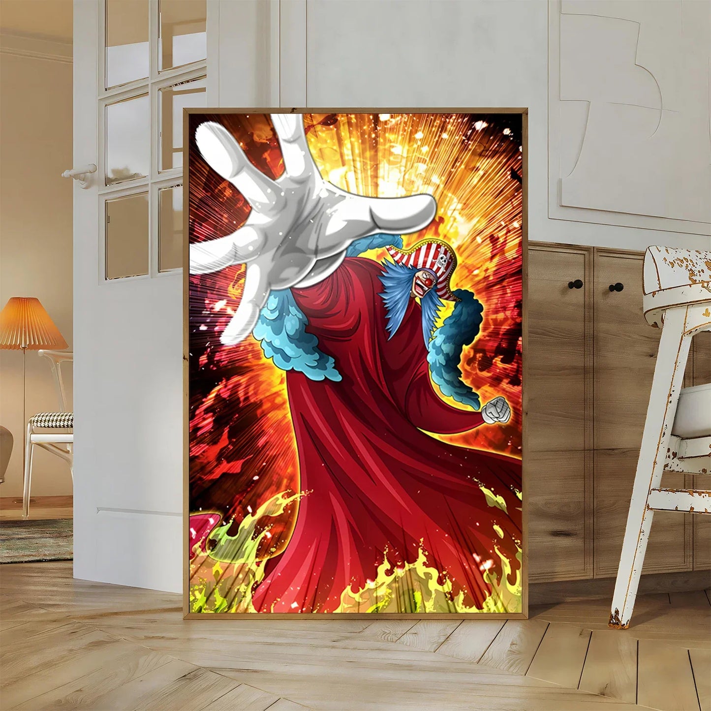 One Piece Buggy Anime Wallpaper Kuzan HD Home Decoration Painting Luffy Wall Art Self-adhesive Poster Sticker Mihawk Kid Gift