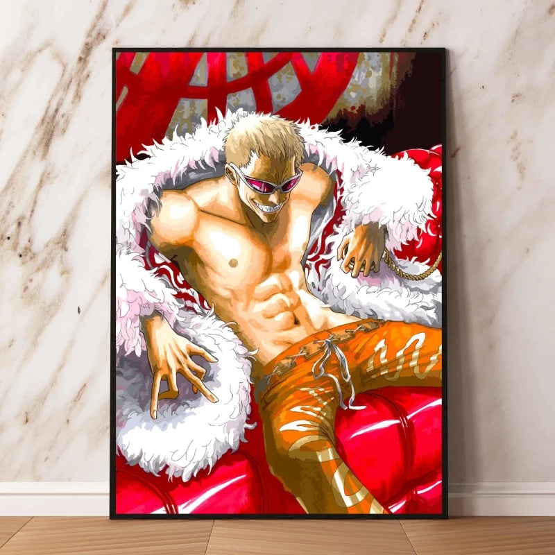 Canvas Art Walls Painting One Piece Zoro Classic Friends Gifts Hanging Aesthetic Poster Kid Action Figures Modern Living Room