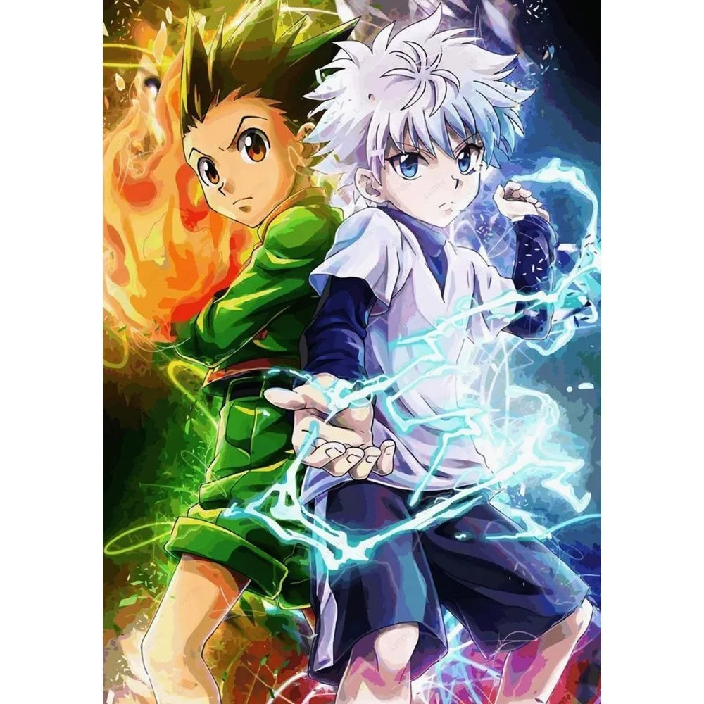 1pc Hunter X Hunter Manga Anime Poster Sticky Wall Art Printing Waterproof Home Living Bed Room Bar Aesthetic Decor