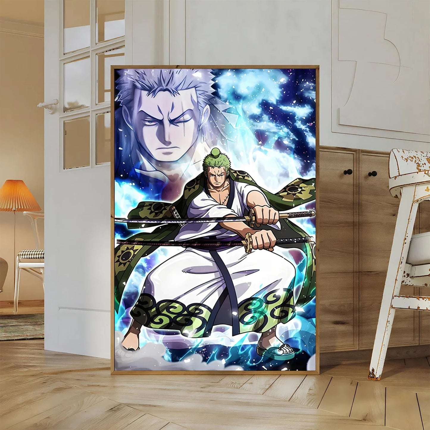 One Piece Buggy Anime Wallpaper Kuzan HD Home Decoration Painting Luffy Wall Art Self-adhesive Poster Sticker Mihawk Kid Gift