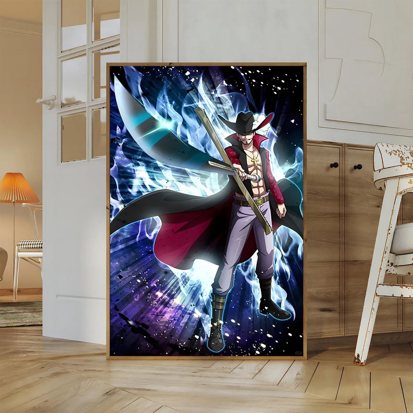 One Piece Buggy Anime Wallpaper Kuzan HD Home Decoration Painting Luffy Wall Art Self-adhesive Poster Sticker Mihawk Kid Gift
