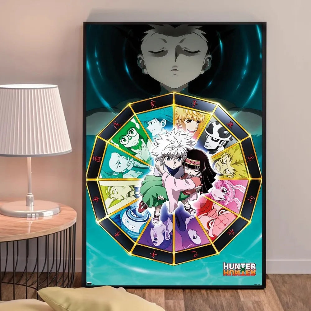 Hunter X Hunte Anime Poster Good Quality Prints and Posters HD Quality Poster Wall Art Painting Study Home Decor