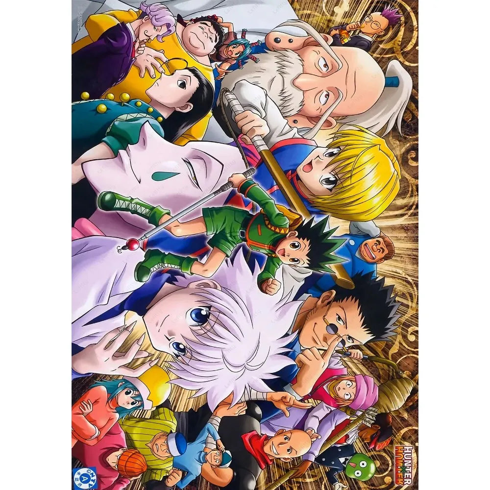 1pc Hunter X Hunter Manga Anime Poster Sticky Wall Art Printing Waterproof Home Living Bed Room Bar Aesthetic Decor
