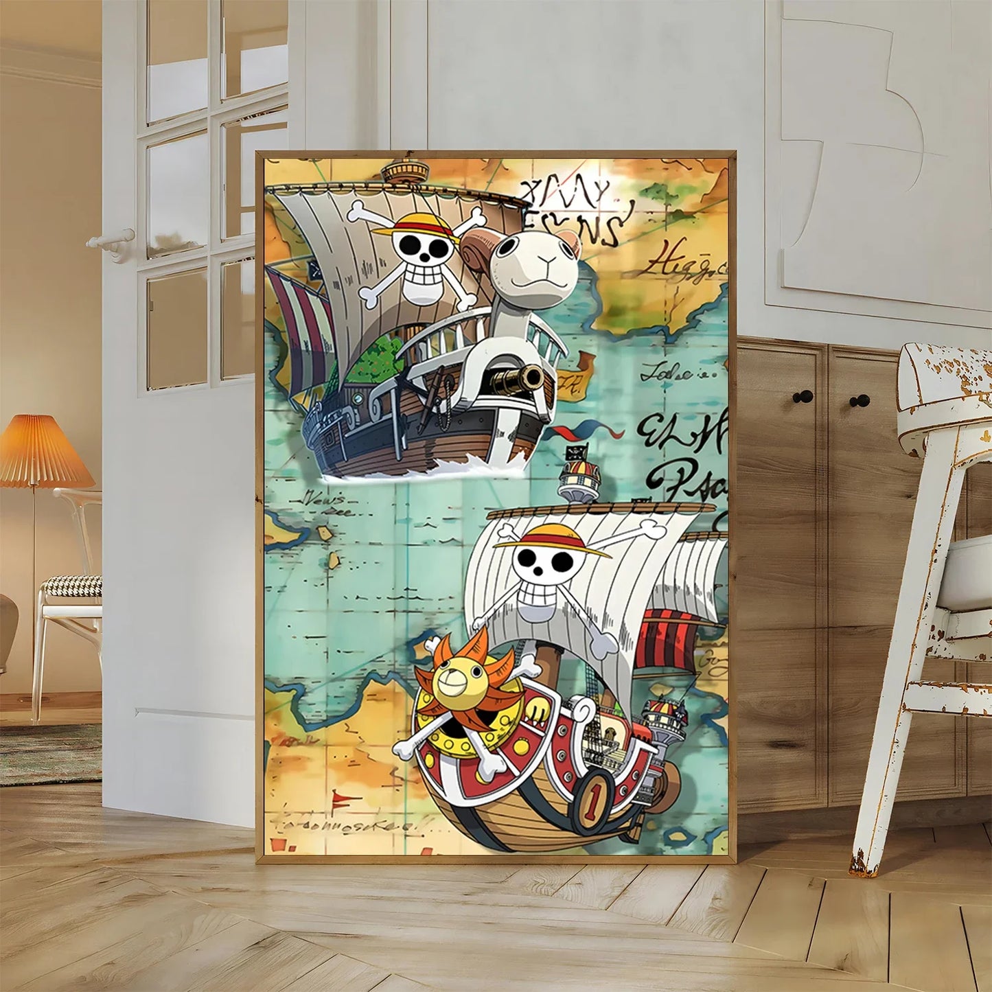 One Piece Buggy Anime Wallpaper Kuzan HD Home Decoration Painting Luffy Wall Art Self-adhesive Poster Sticker Mihawk Kid Gift