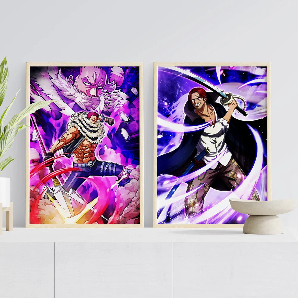 Canvas Art Walls Painting One Piece Zoro Classic Friends Gifts Hanging Aesthetic Poster Kid Action Figures Modern Living Room